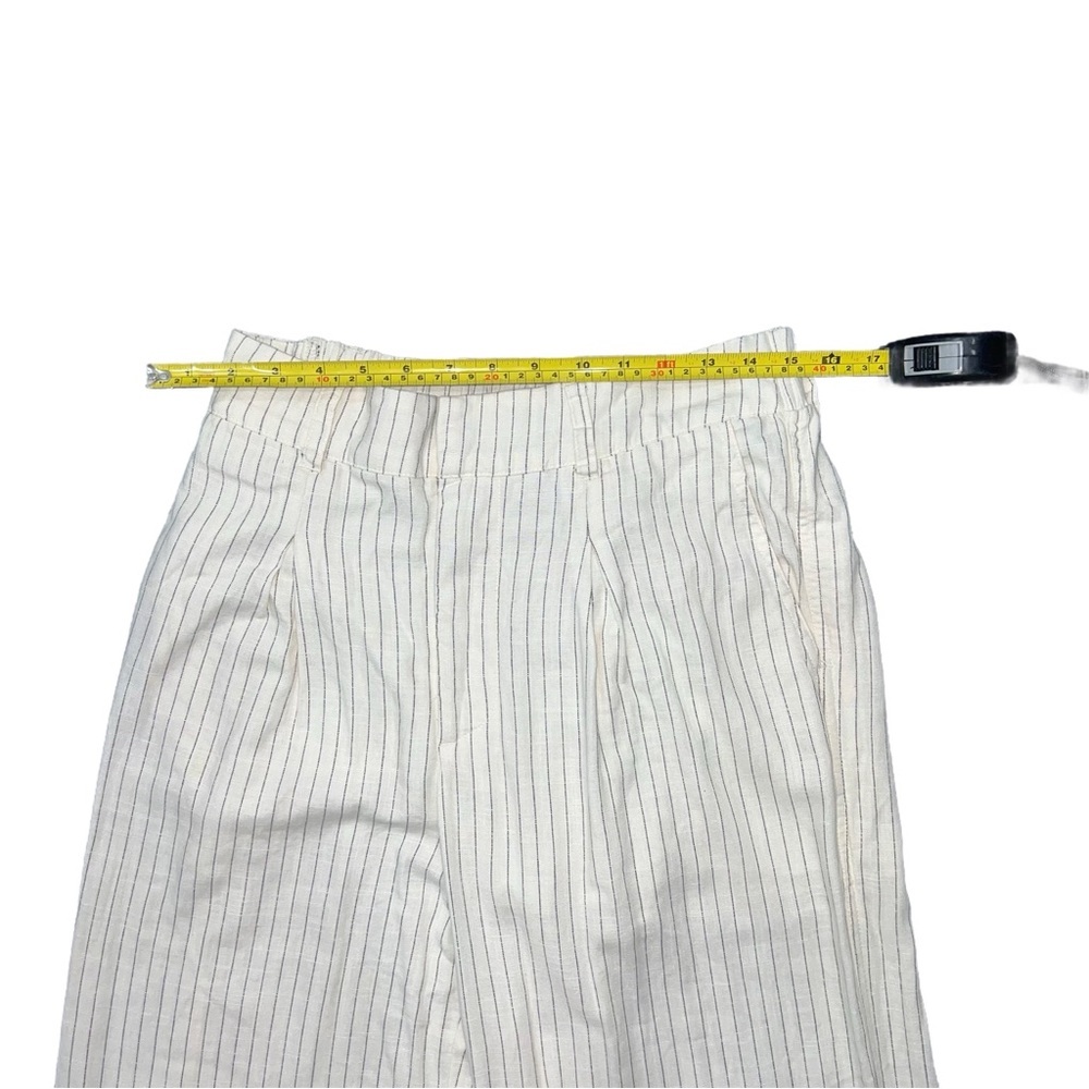 Wild Fable 2-Piece Cream Striped Wide-Leg Pants (S) & Top (M) Linen Blend - Picture 7 of 11